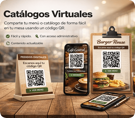Catálogo Virtual en Los Olivos, Código QR para Restaurantes